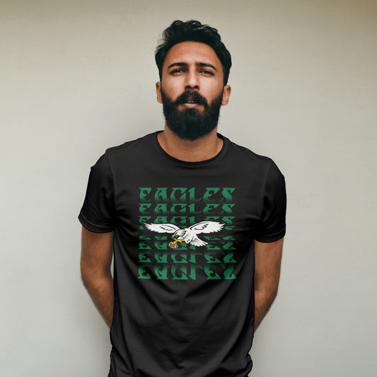 Eagles mirrored  Short Sleeve T-Shirt